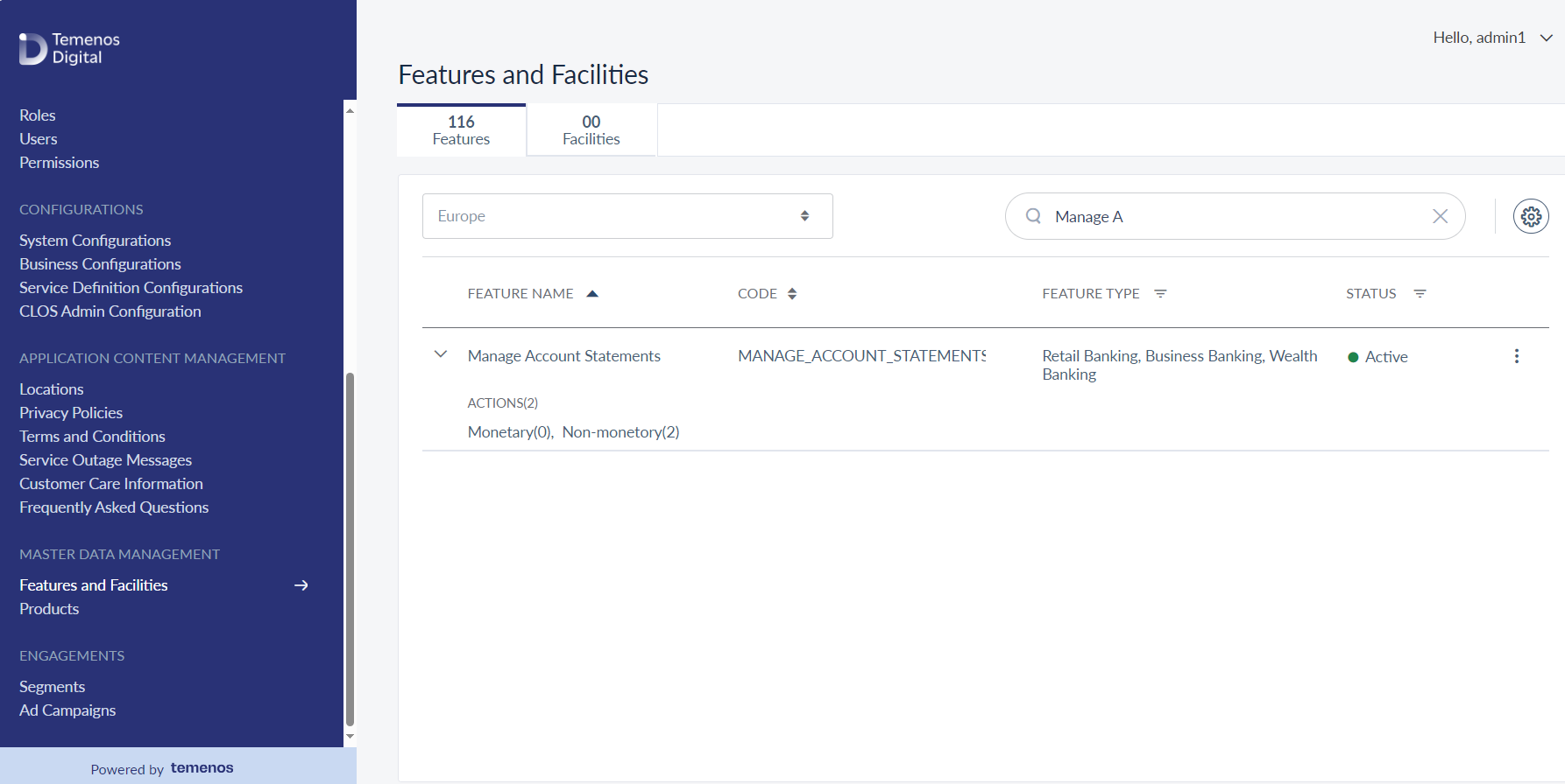 Features and Facilities